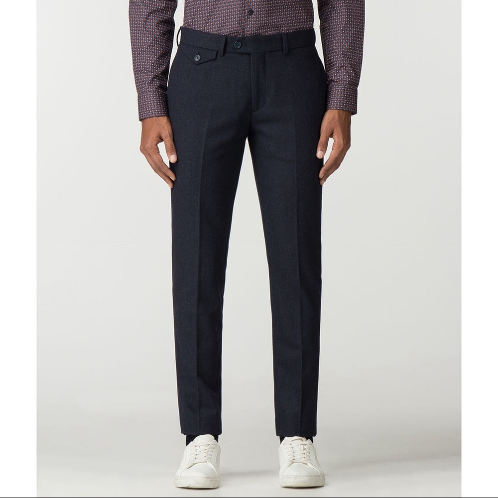 New Ben Sherman Tapered Wool Pants